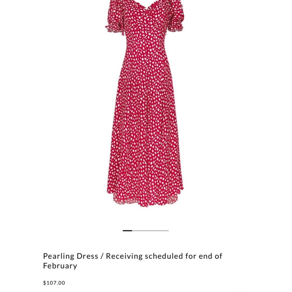 Red & White Polka Dot Maxi Dress - Picture 3 of 6